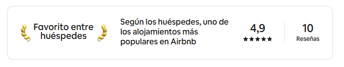 Favorito entre huéspedes en Airbnb